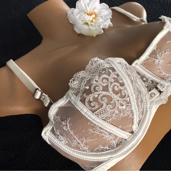 Honey Birdette Gabrielle Ivory Bra 32D - Picture 9 of 13